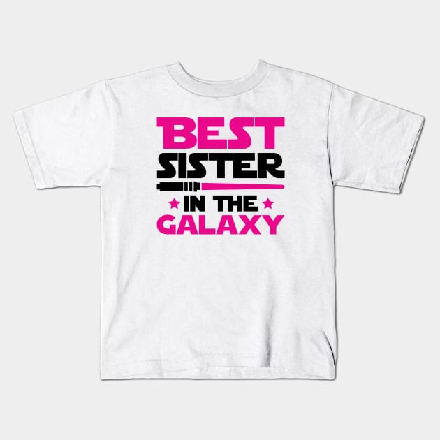 Best Sister In The Galaxy Kids T-Shirt by defytees